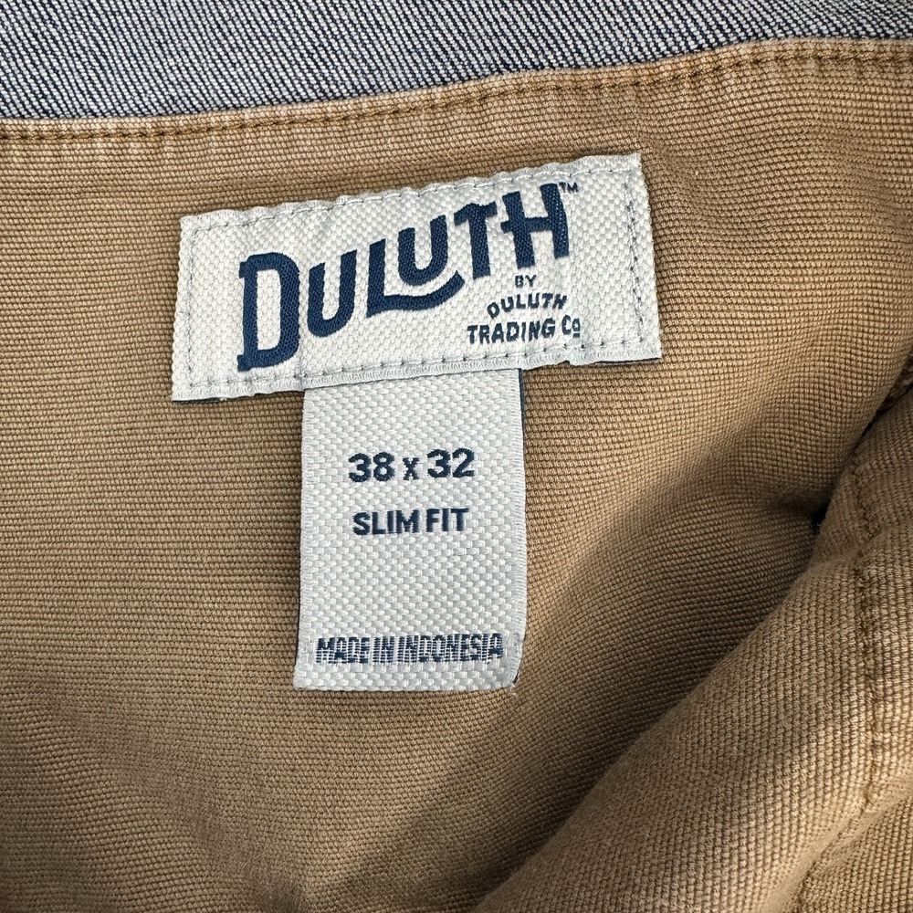 Duluth Ballroom Double Flex Jeans Slim Fit Light Wash Men 38x32 Utility Denim - Picture 7 of 11